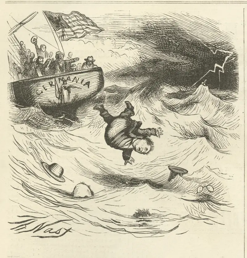 What the German Democrats have done about it. av Thomas Nast