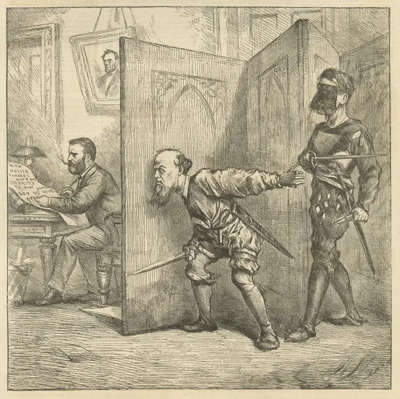 Wilkes Booth the second av Thomas Nast