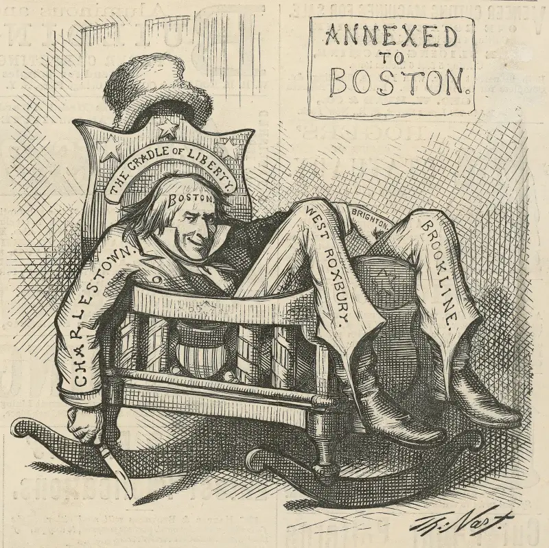 You are getting too big for your cradle av Thomas Nast