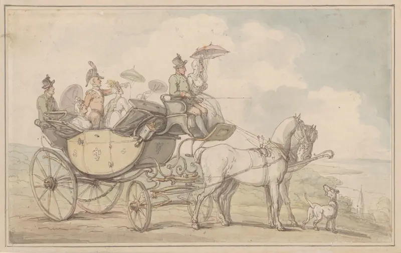 Ett vagnsällskap av Thomas Rowlandson
