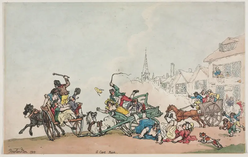 Závod vozů, Thomas Rowlandson