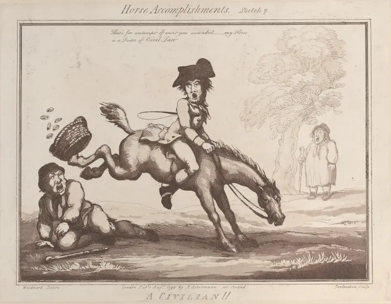 Ein Zivilist !! von Thomas Rowlandson