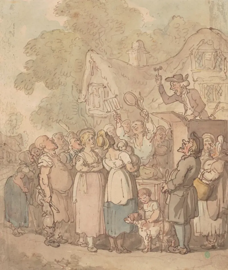 En marknad på landsbygden av Thomas Rowlandson