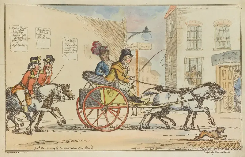A dasher! Or the road to ruin in the West av Thomas Rowlandson