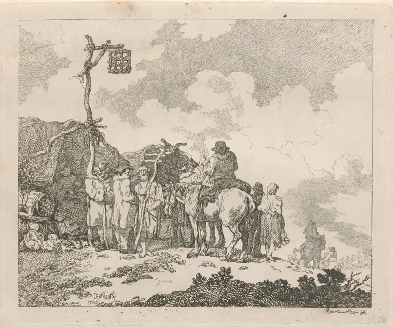 En marknad av Thomas Rowlandson