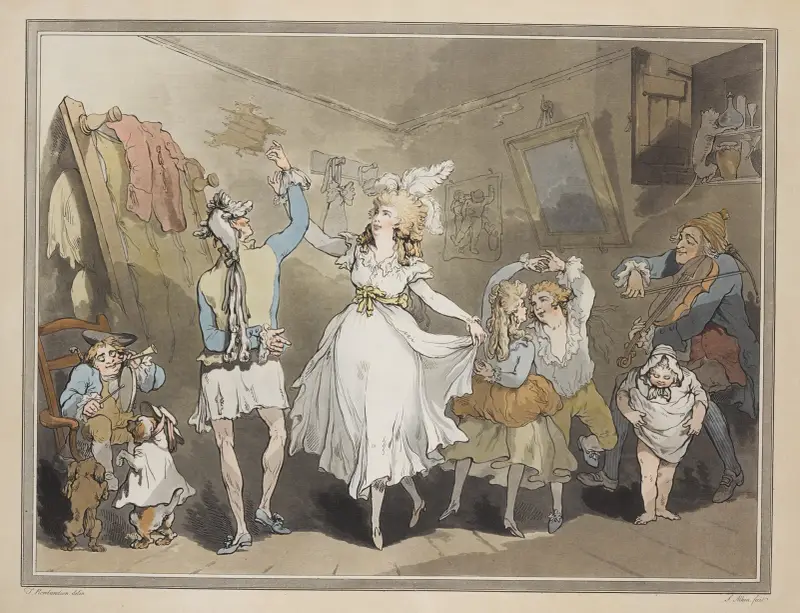 En fransk familj av Thomas Rowlandson