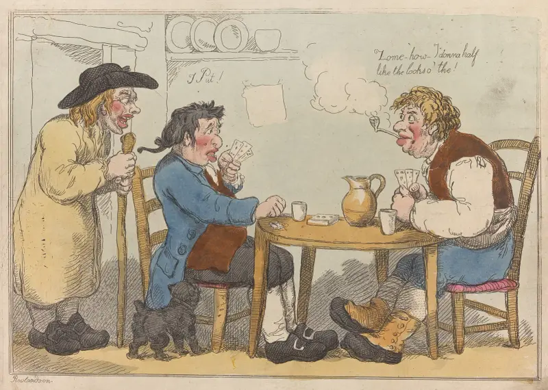Ett parti put i en lantkrog av Thomas Rowlandson