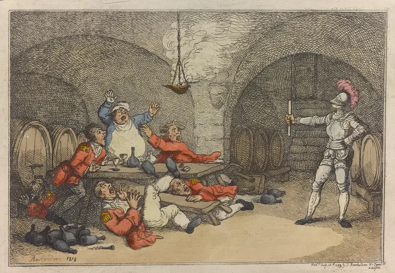 Ett spöke i vinkällaren av Thomas Rowlandson