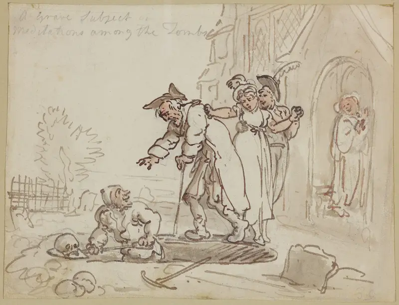 Ett allvarligt ämne eller betraktelser bland gravarna av Thomas Rowlandson