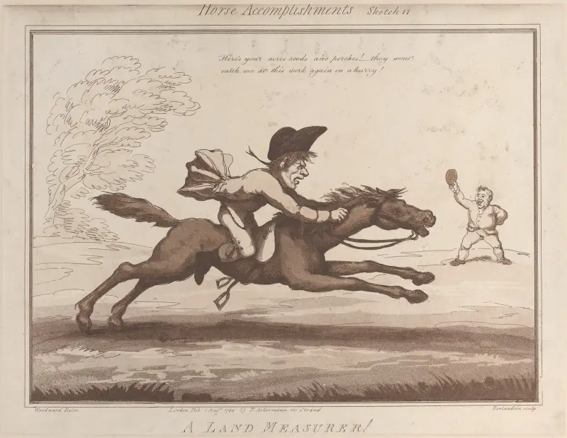 A Land Measurer !! av Thomas Rowlandson