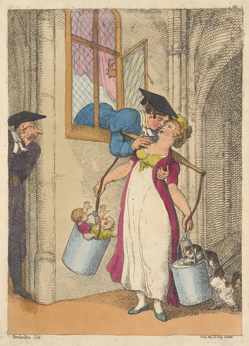 A milk sop av Thomas Rowlandson