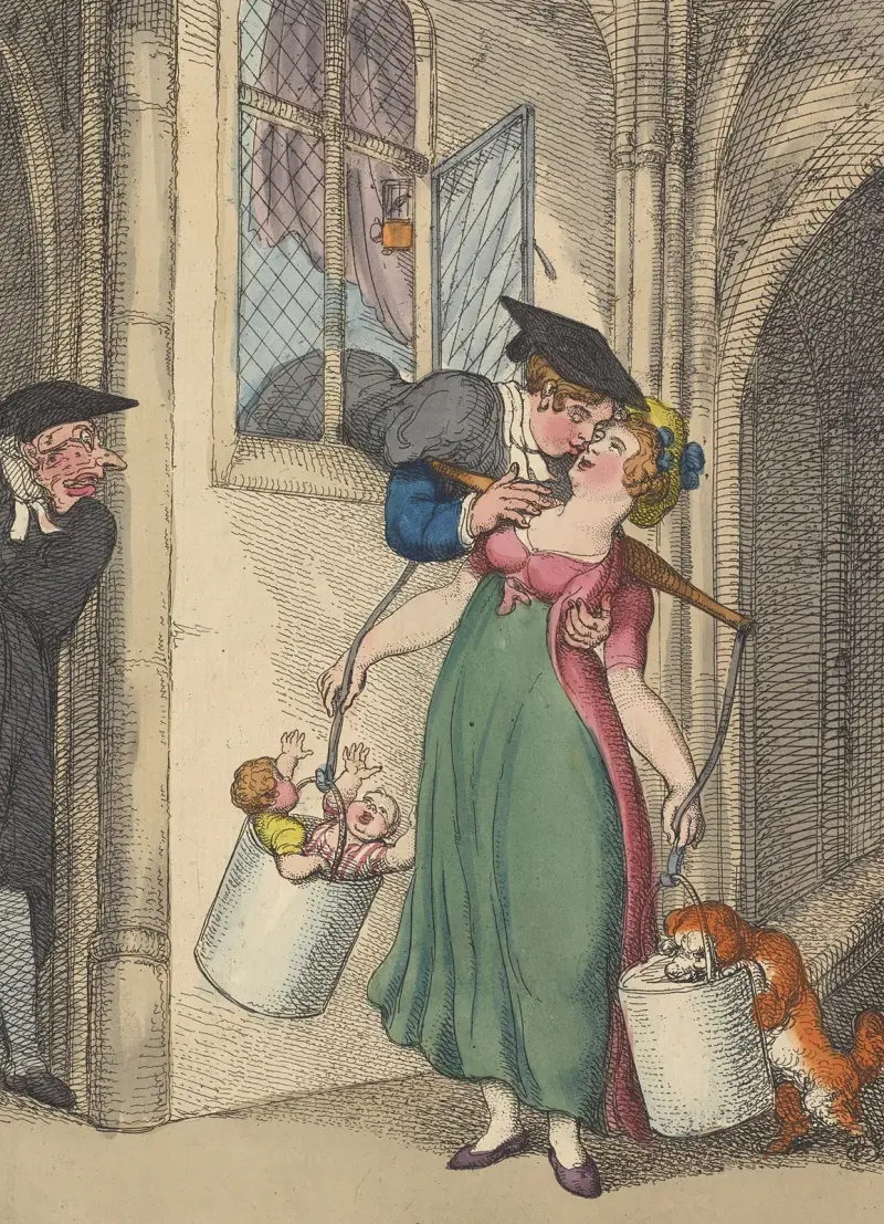 En mjölksoppa av Thomas Rowlandson