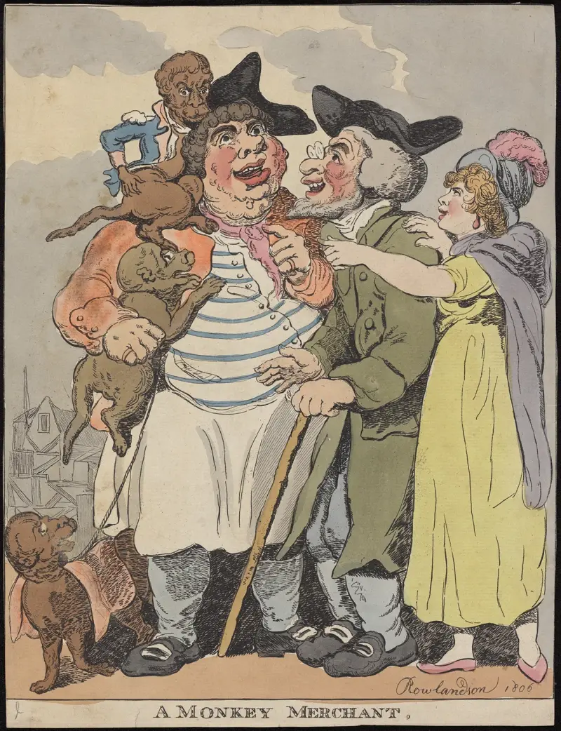 A monkey merchant, Thomas Rowlandson