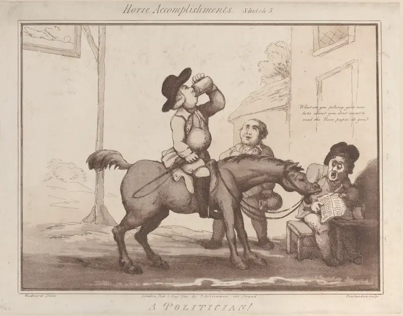 Ein Politiker !! von Thomas Rowlandson