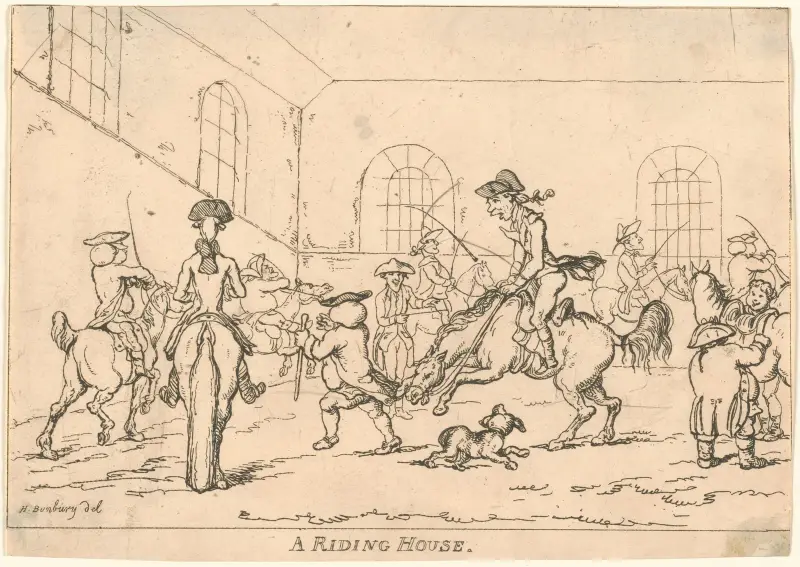 Ett ridhus av Thomas Rowlandson