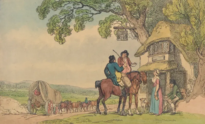 A roadside inn von Thomas Rowlandson