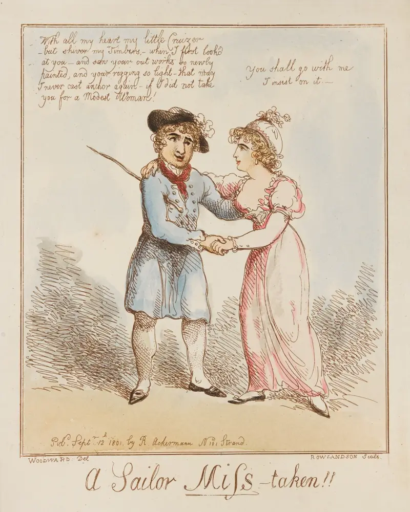 En sjöman miss-tagen!! av Thomas Rowlandson