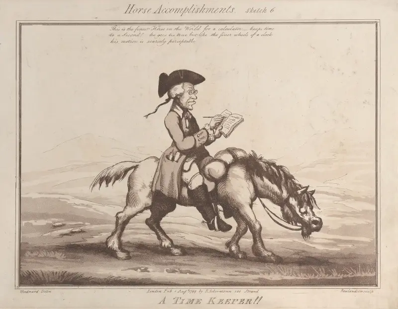 A Time Keeper !! von Thomas Rowlandson
