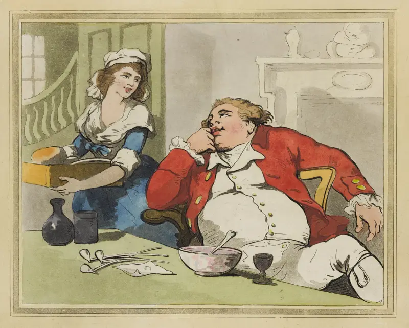 After dinner, Thomas Rowlandson