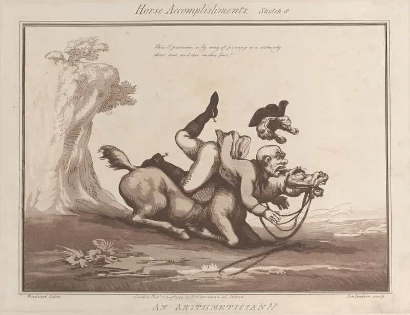 En räknemästare !! av Thomas Rowlandson