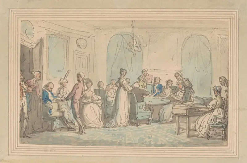 En kvällsfest av Thomas Rowlandson