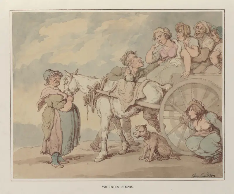An Irish picnic av Thomas Rowlandson