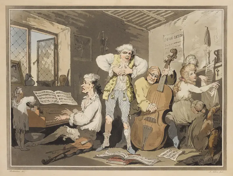 En italiensk familj av Thomas Rowlandson