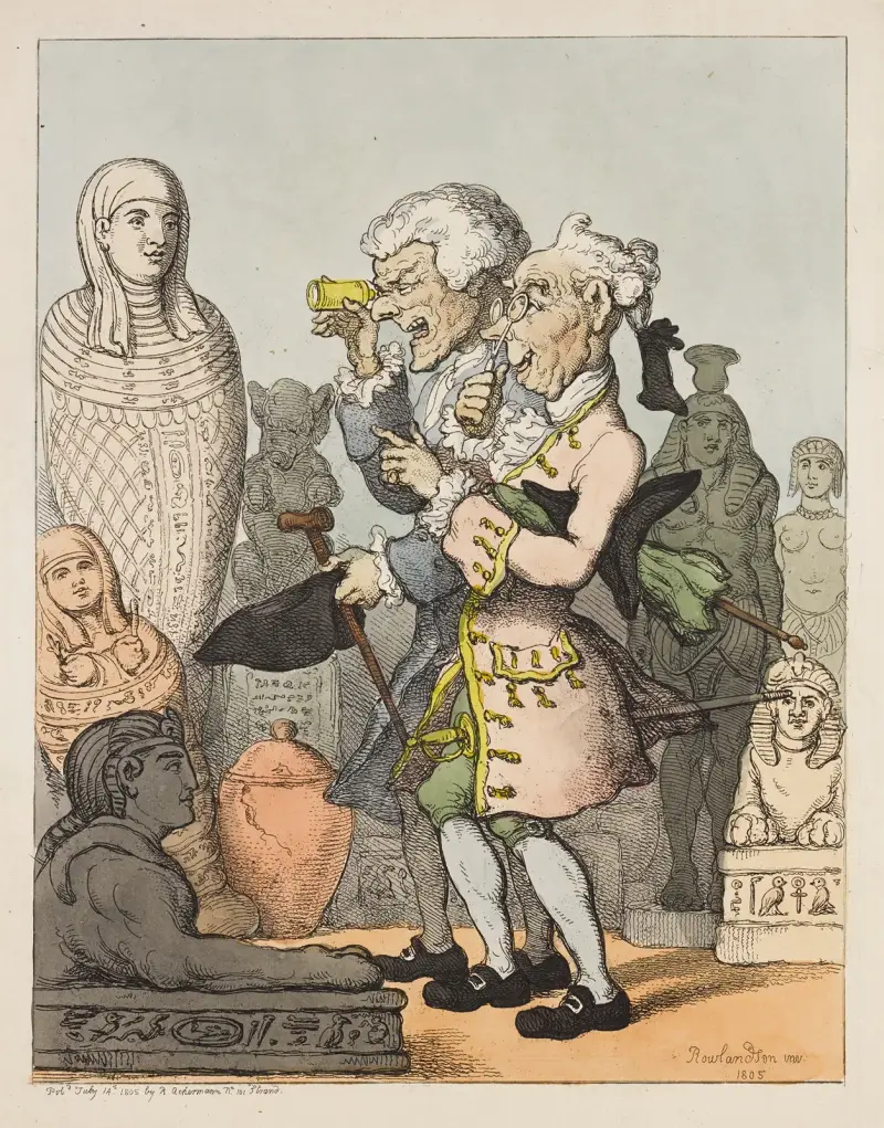 Antikvarier. På grekiskt vis av Thomas Rowlandson