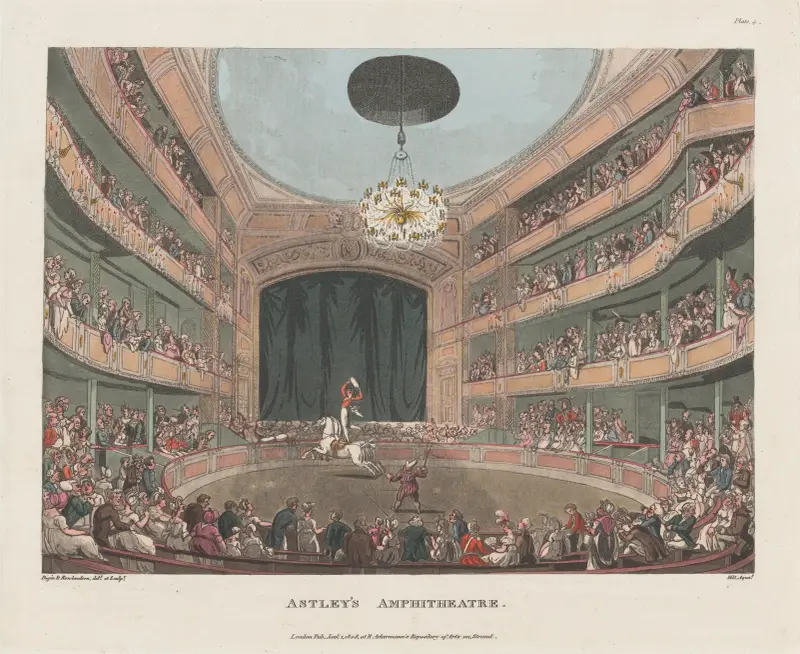 Astleys amfiteater av Thomas Rowlandson