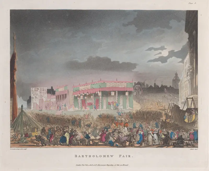 Bartholomew Fair av Thomas Rowlandson