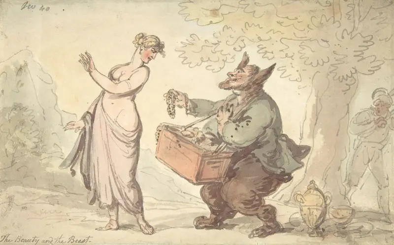 Skönheten och odjuret av Thomas Rowlandson