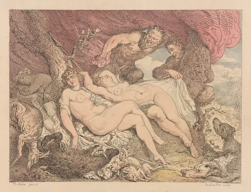 Skönheten och satyrerna av Thomas Rowlandson