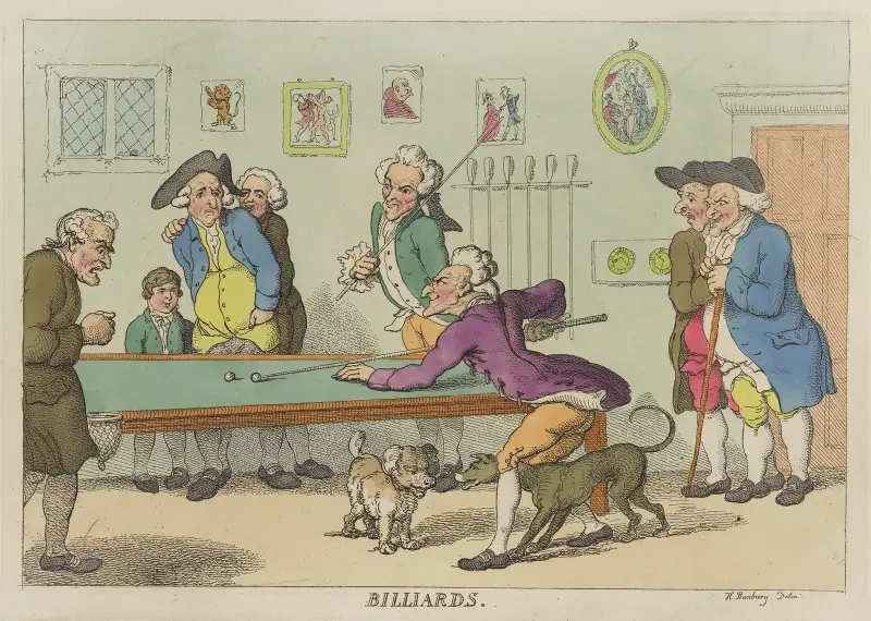 Billiards, Thomas Rowlandson