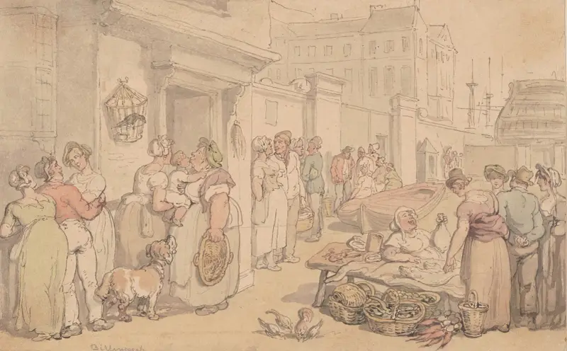 Billingsgate Fish Market av Thomas Rowlandson