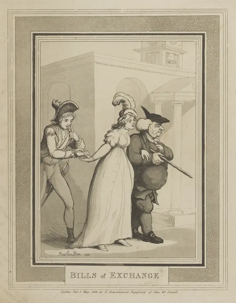 Växelbrev av Thomas Rowlandson