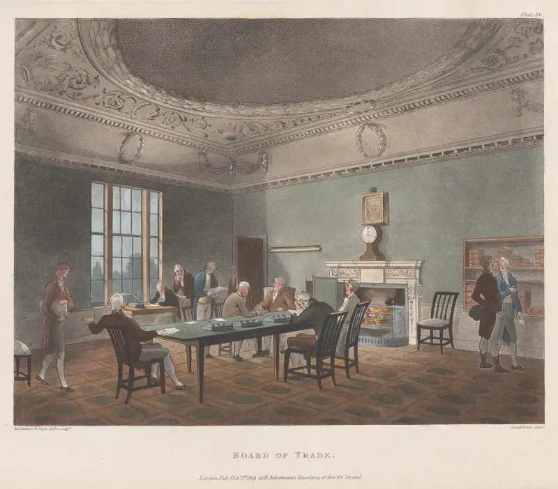 Board of Trade av Thomas Rowlandson