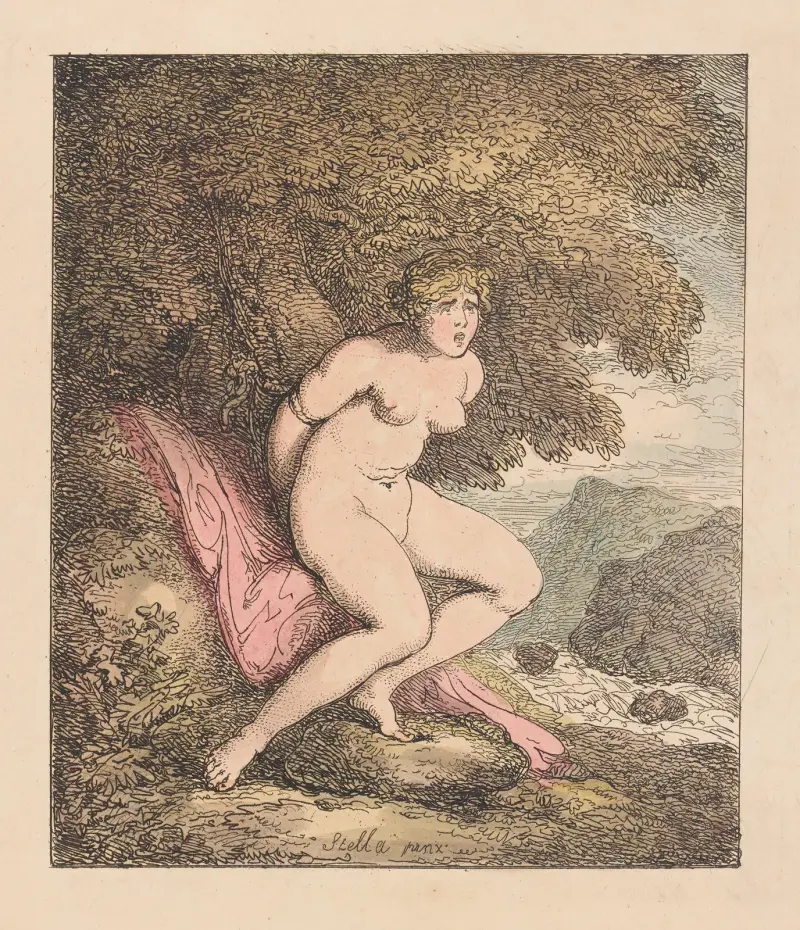 Bound Nymph av Thomas Rowlandson