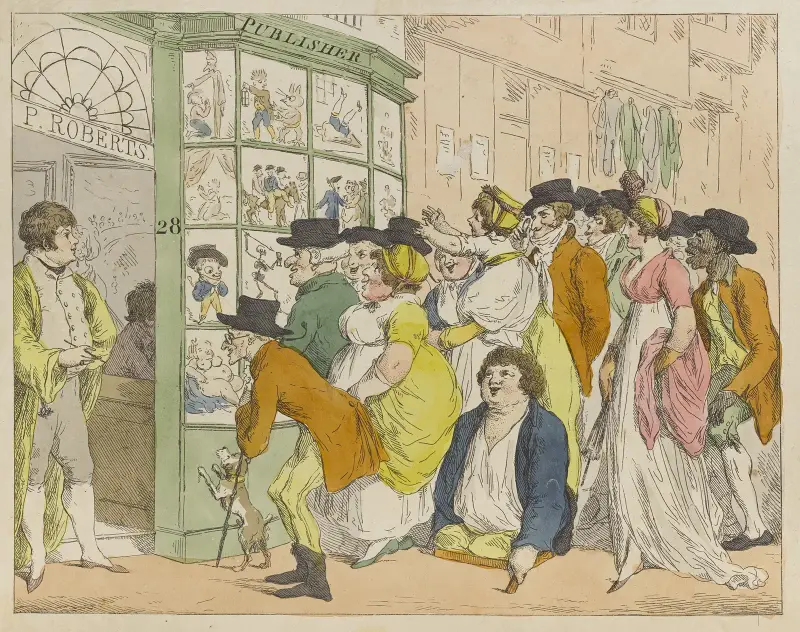 Karikatyrbutik av Thomas Rowlandson