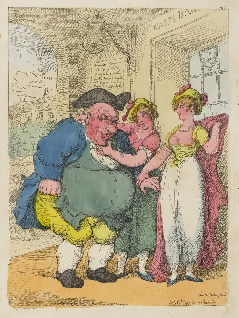 Att fånga en elefant av Thomas Rowlandson