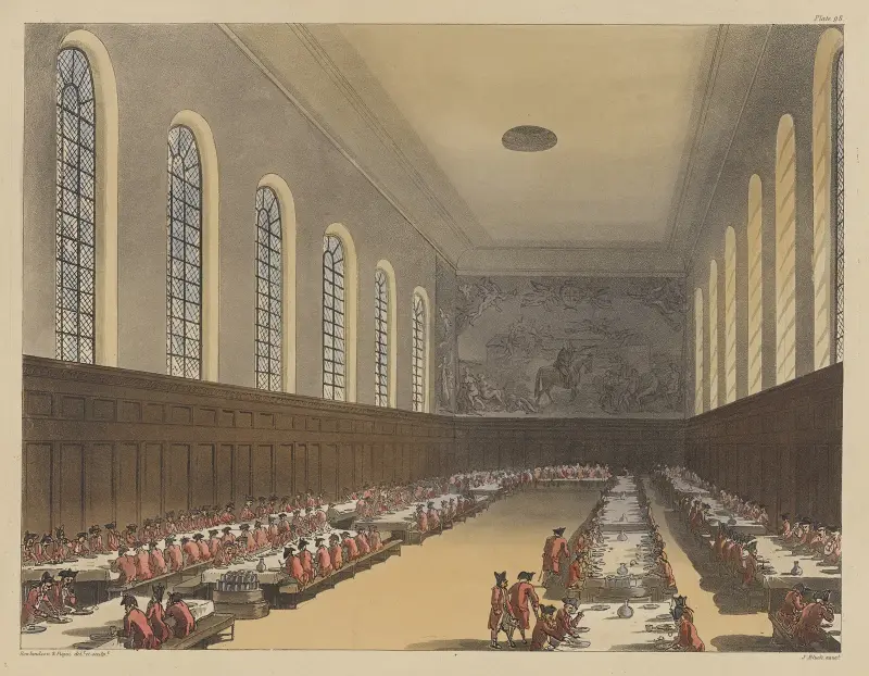 Chelsea Hospital av Thomas Rowlandson