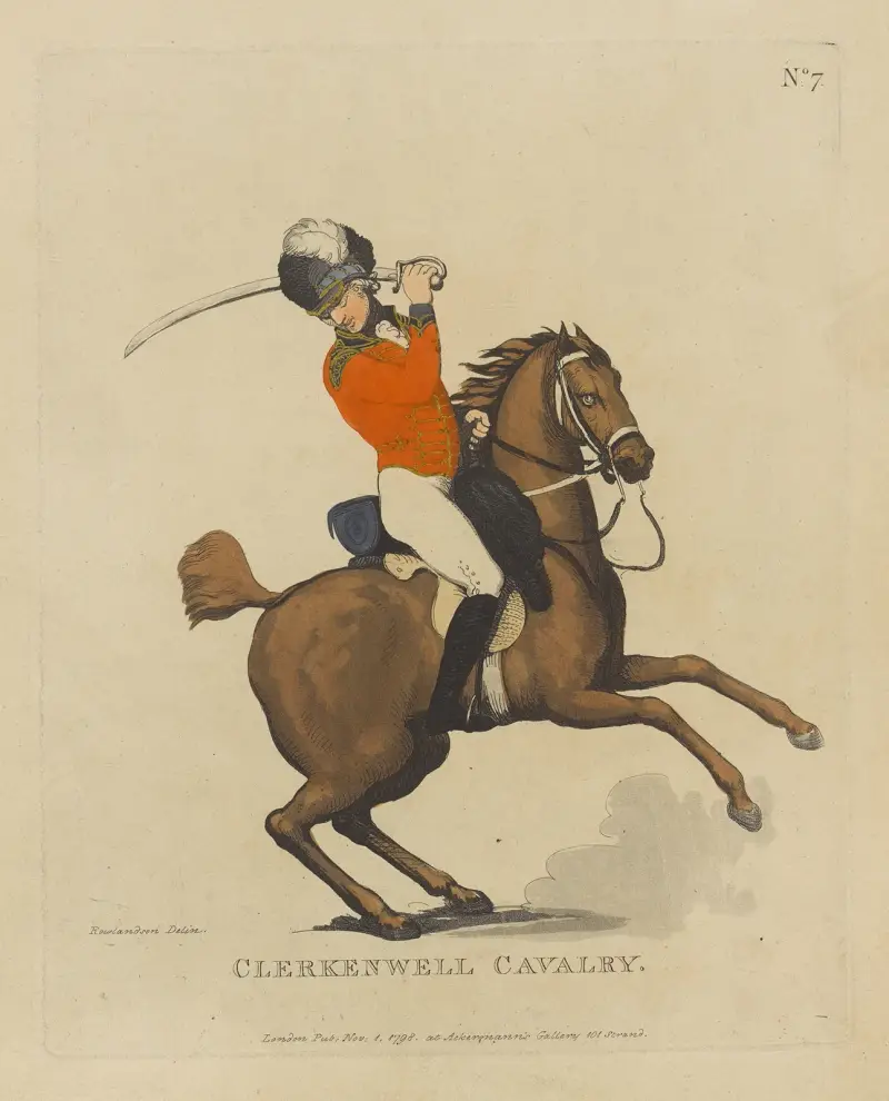 Clerkenwell Cavalry av Thomas Rowlandson