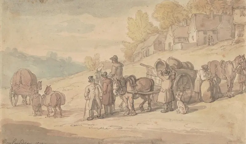Lantliga vagnar av Thomas Rowlandson