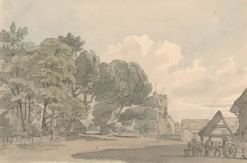 Country village, Thomas Rowlandson