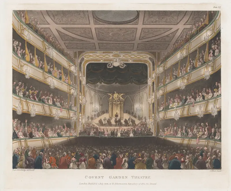 Covent Garden Theatre av Thomas Rowlandson