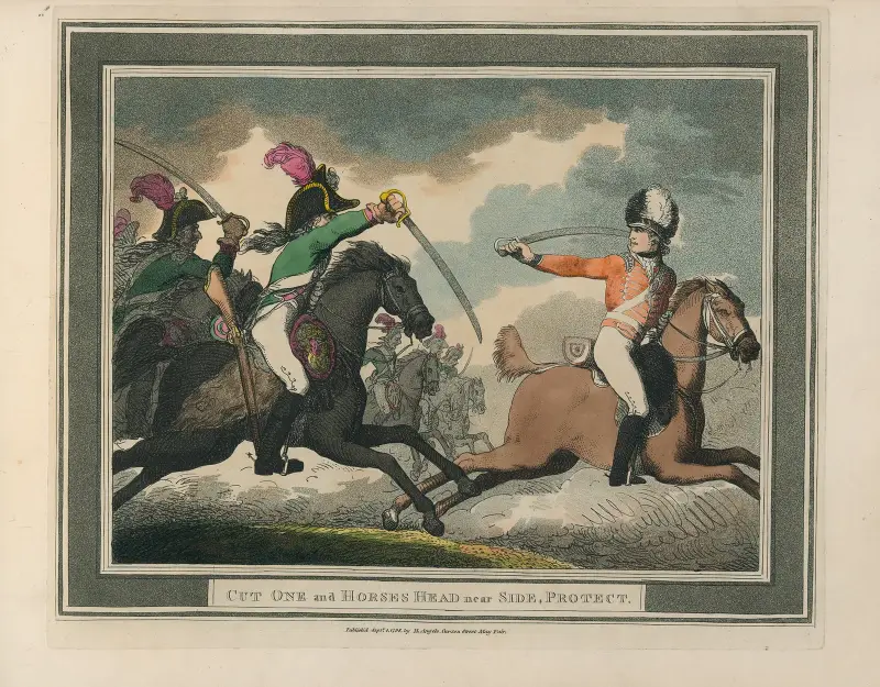 Cut One and Horses Head near Side, Protect av Thomas Rowlandson