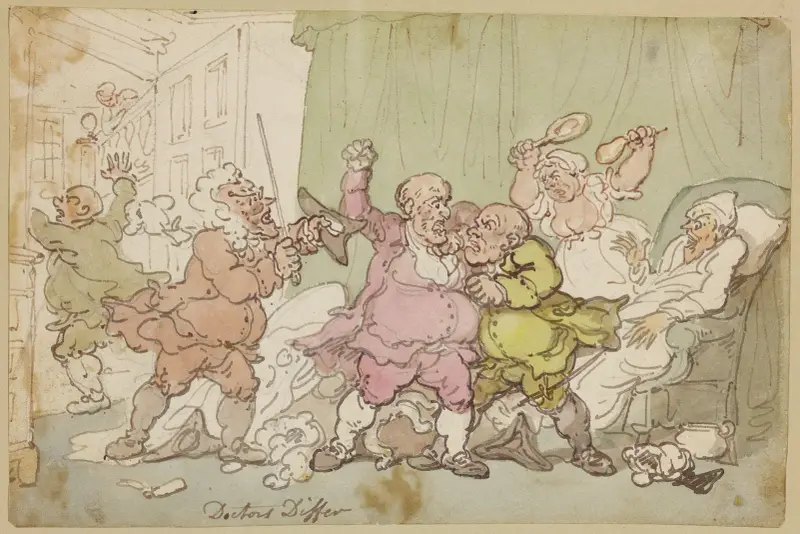 Doctors differ, Thomas Rowlandson