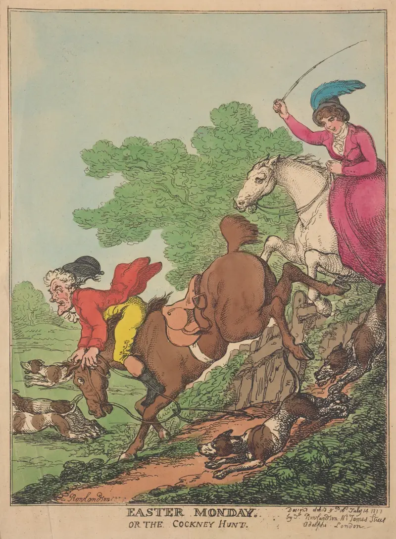 Annandag påsk. Eller Cockneyjakten av Thomas Rowlandson