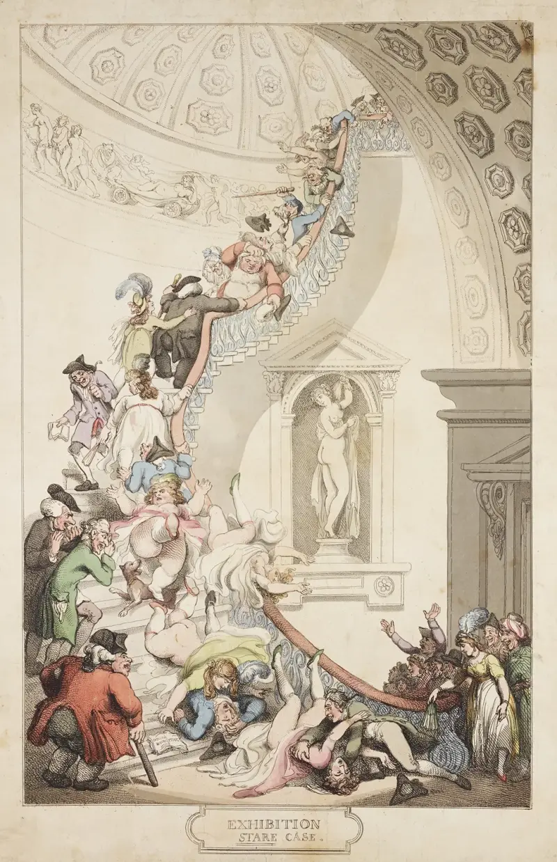 Utställningstrappa av Thomas Rowlandson