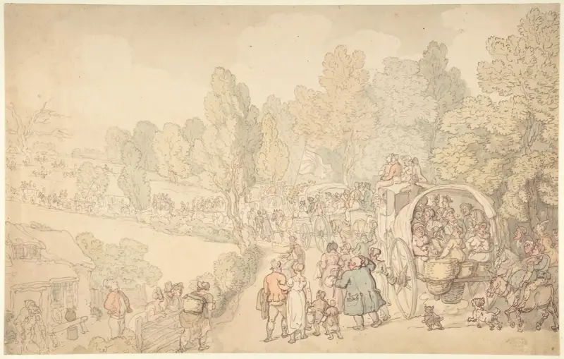 Fairlop Fair, Essex av Thomas Rowlandson