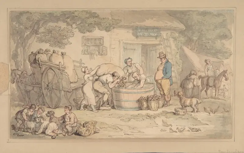 Farming scene, Thomas Rowlandson